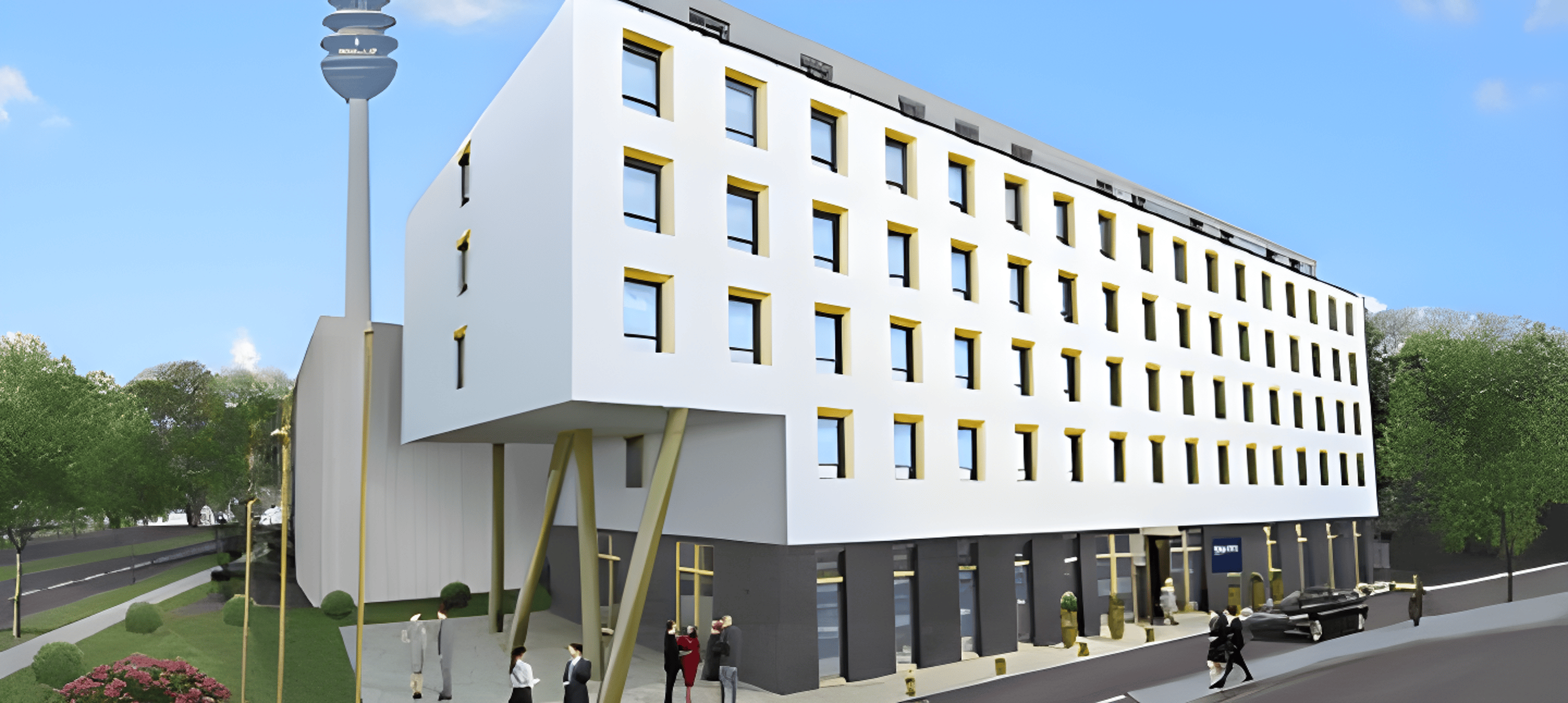 B-Home Messe Hotel by ALPHA — Visualisierung des Messehotels